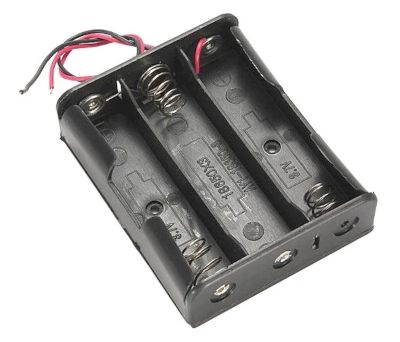 Batterihållare med kablar 3x18650