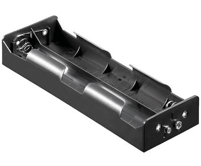 Batterihållare med tryckknappskontakt 6xD/R20