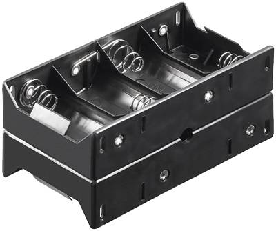 Batterihållare med lödöron 8xD/R20