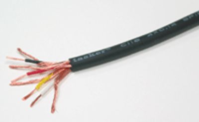 Mikrofonkabel 4x0,14mm² svart