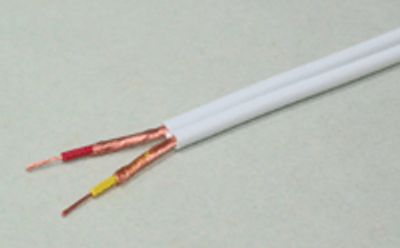 Mikrofonkabel 2x0,14mm² vit