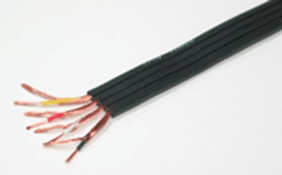 Mikrofonkabel 4x0,14mm² svart