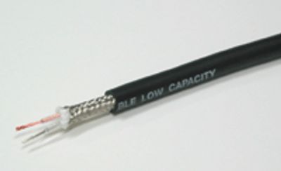 Mikrofonkabel 2x0,35mm² svart