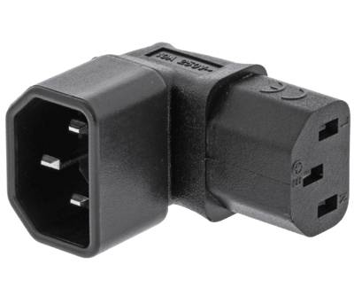 Panelkontaktadapter C13/C14 vinkel 90°