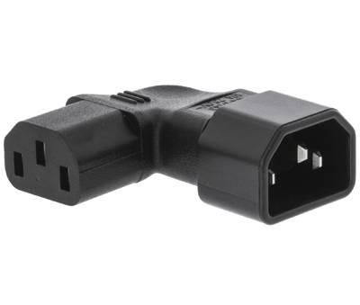 Vinkeladapter för panelkontakt C13/C14 vänster