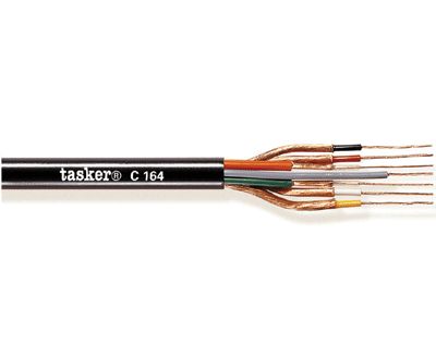 Audio-/videokabel 2 x video/4 x audio/ 1x0,15mm² svart *