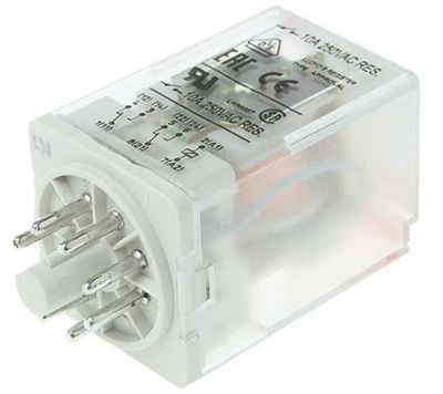 Stickkontakt, 2 växlande kontakter, 12Vdc 10A