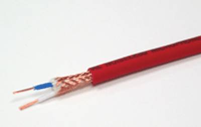 Mikrofonkabel 2x0,25mm² röd Mikrofonkabel 2x0,25mm² röd