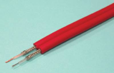 Mikrofonkabel 2x0,25mm² röd