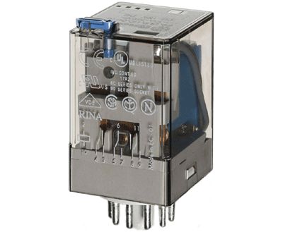 Stickkontakt 11-polig. 3-växlingskontakter 110Vdc 10A