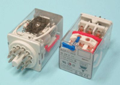 Stickkontakt, 3-växlande kontakter, 48Vdc 10A