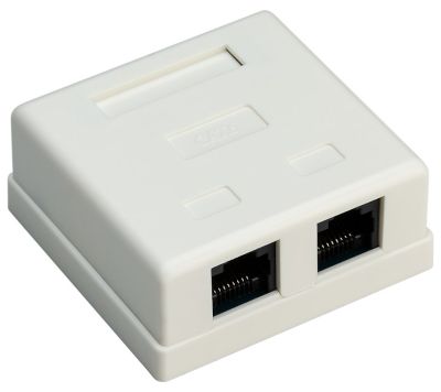 Cat6-kopplingsdosa 2-delad UTP, ytanpassning