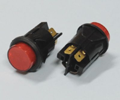 Knapp med indikatorlampa 2xOFF-(ON) 16A 250Vac röd