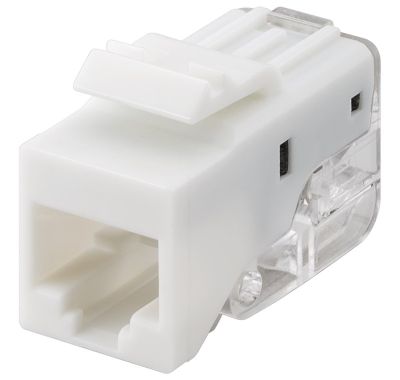 Modulär chassikontakt för panel 8/8-polig (RJ45/Cat5e) UTP