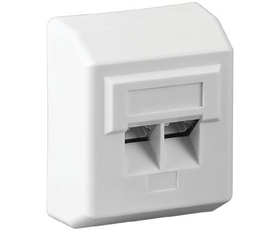 Cat5e-kopplingsdosa 2-delad ytmontage STP