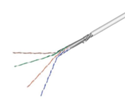 LAN-installationskabel skyddad Cat5e SF/UTP grå 100m/rulle
