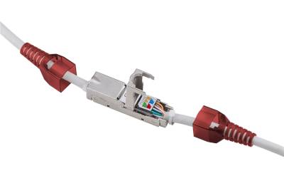 Cat6-förlängningskontakt 8/8-polig (RJ45) skärmad STP/Cat6