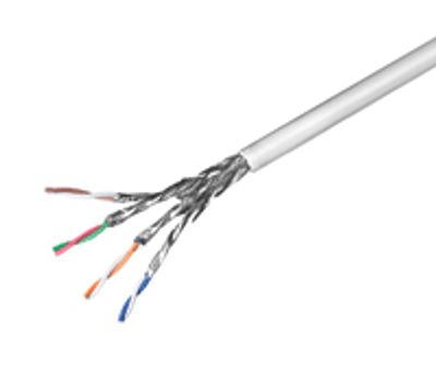 LAN-kabel Cat6 (patch) S/FTP grå 100m/rulle