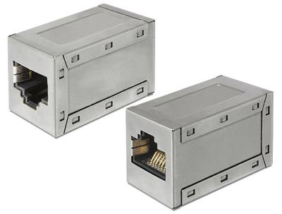 Modulär förlängningskontakt 8/8-polig (RJ45) skyddad STP/Cat6a