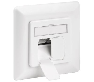 Cat6a-kontaktbox 2-delad infälld montering STP