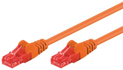 Cat6-anslutningskabel oskärmad (UTP) 25m orange