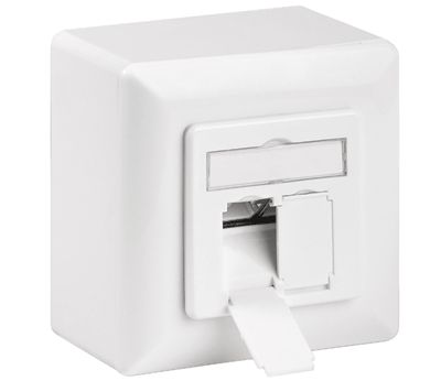 Cat6-kopplingsdosa 2-delad yta-/påbyggnadsinstallation STP