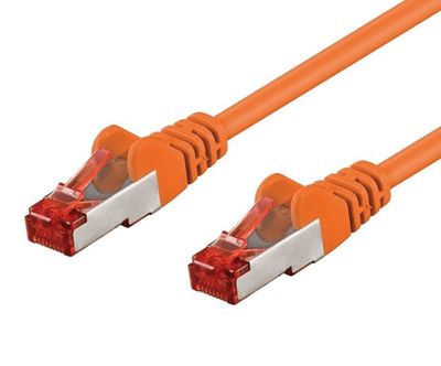 Cat6-anslutningskabel skyddad S/FTP orange 25m