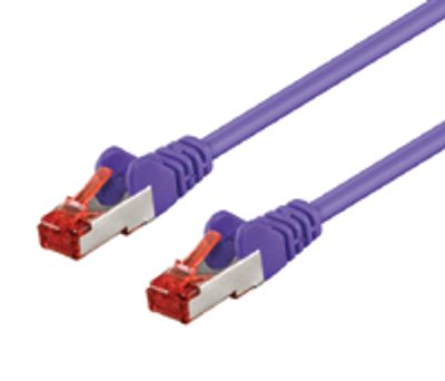 Cat6-anslutningskabel skyddad (S/FTP) 5m lila
