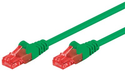 Cat6-anslutningskabel oskärmad (UTP) 25m grön