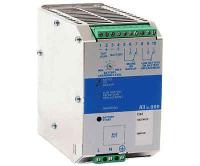 Batteribackup-hackareffektkälla för DIN-skena 24Vdc 3A 72W (CBI243A) Batteribackup-hackareffektkälla för DIN-skena 24Vdc 3A 72W (CBI243A)