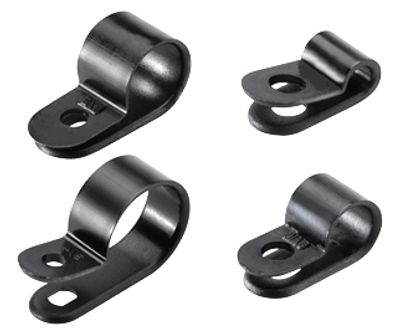 Kabelklämma 6,5 mm skruvmontering svart