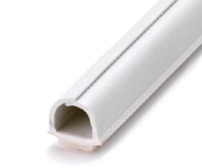 Kabelkanal med självhäftande fäste 10,5x10mm vit 3x1m/förp