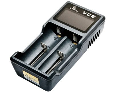Laddare för två 3,6-3,7V Li-Ion-batterier (10440-25500)