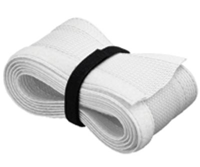 Kabelskydd med kardborreband 20-40 mm vit