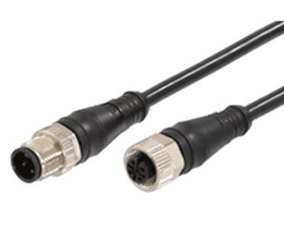 Sensor kabel M12 4-polig hane/hona 2m (1200668819)