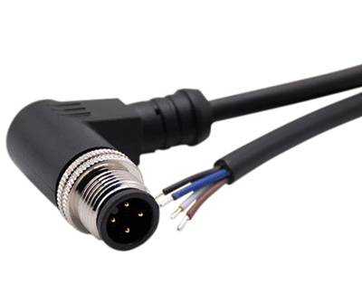 Sensor kabel M12 4-polig hane/vinkel 5m (205-01233)