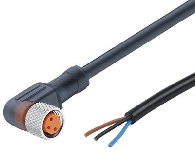 Sensor kabel M8 3-polig hona/vinkel 2m (CONM53NF-A2)