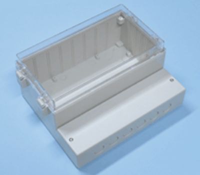 Väggmonteringslåda 222x185x106mm grå/transparent Väggmonteringslåda 222x185x106mm grå/transparent