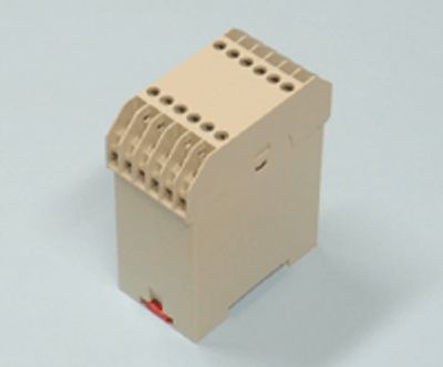 Plastkapsling för DIN-skena 45x81,8x99mm grå * Plastkapsling för DIN-skena 45x81,8x99mm grå *