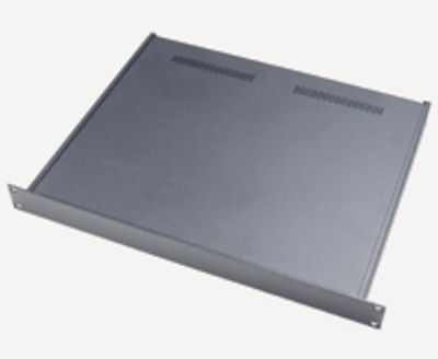 19" enhetshölje 1U 432x44x350mm svart