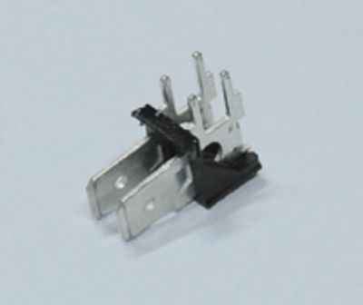 Snabbkopplingslist för kretskort, 2-polig vinkelmodell