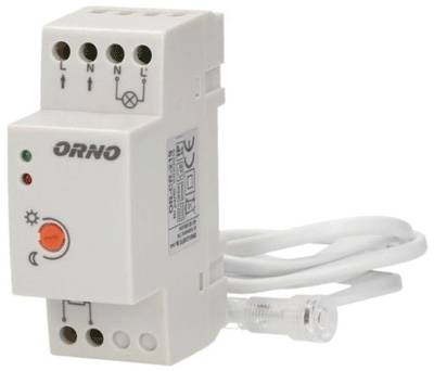 Skymningsbrytare för DIN-skena IP20/IP65 230Vac 20A 3000W