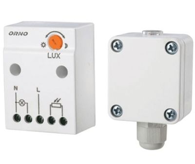 Skymningsbrytare med sensor IP20/IP65 230Vac 15A 2300W