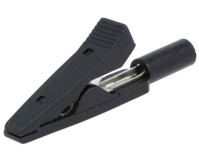 Gäddkäkans kontakt 2mm banankontakt svart (CR-2PM-B)