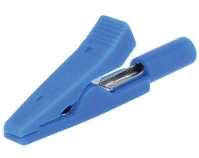 Gäddkäkskontakt för 2 mm banankontakt blå (CR-2PM-BL)