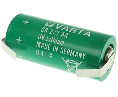Litiumbatteri med lödöron 3V 1350mAh 2/3AA