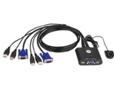 KVM-switch 2-port USB/VGA