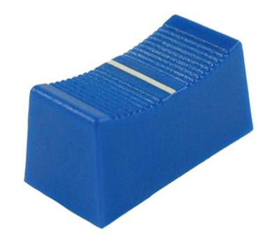 Skjutpotentiometerknopp 23x11x11mm blå (1,2x4mm) CP3265