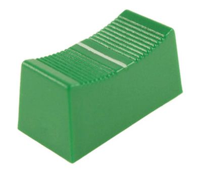 Glidpotentiometerknopp 23x11x11mm grön (1,2x4mm) CP3270