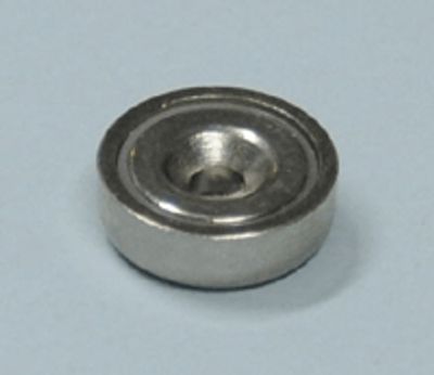 Permanentmagnet med monteringshål Neodymium N38 13x4,5mm